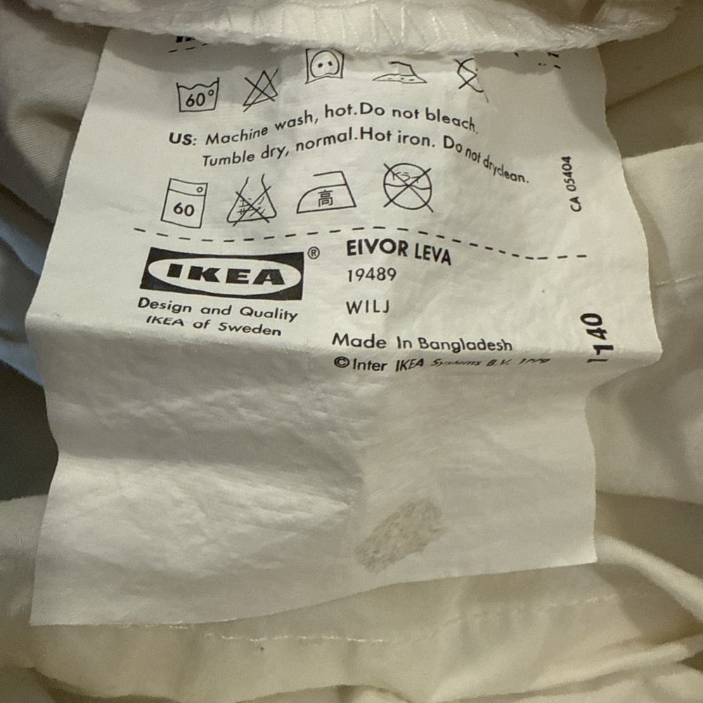 IKEA Eivor Leva Full Duvet‎ Cover Whimsical Colorful Design Cotton Buttons - Picture 6 of 7
